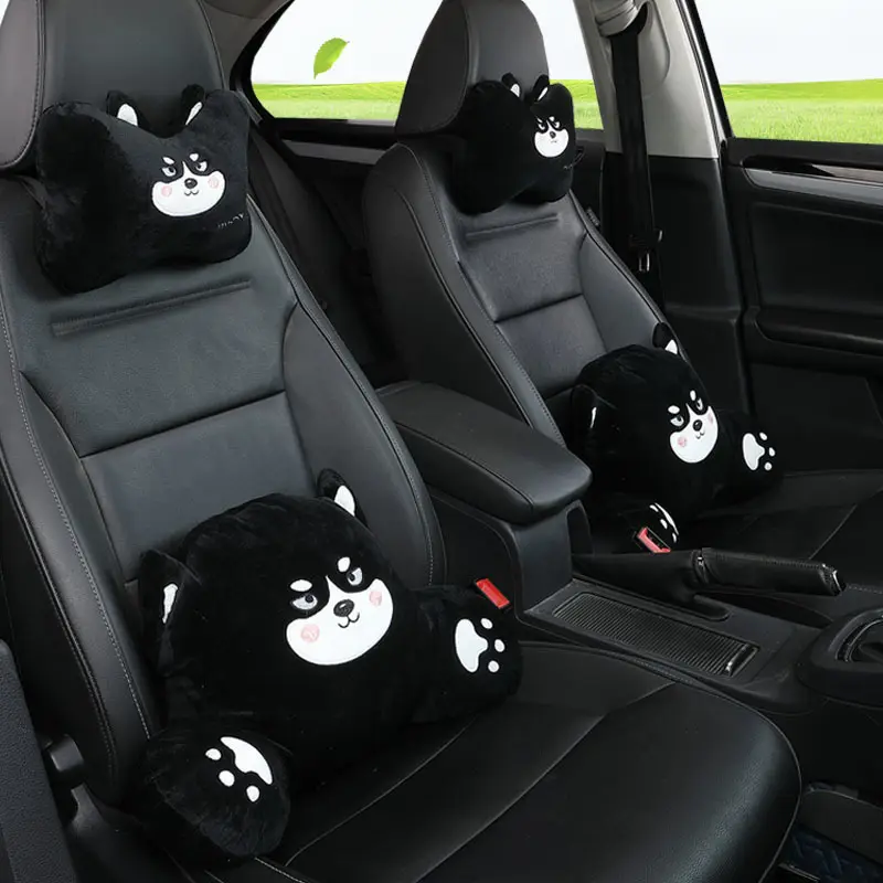 Automotive Headrest Car Lumbar Pillow Suit Cute