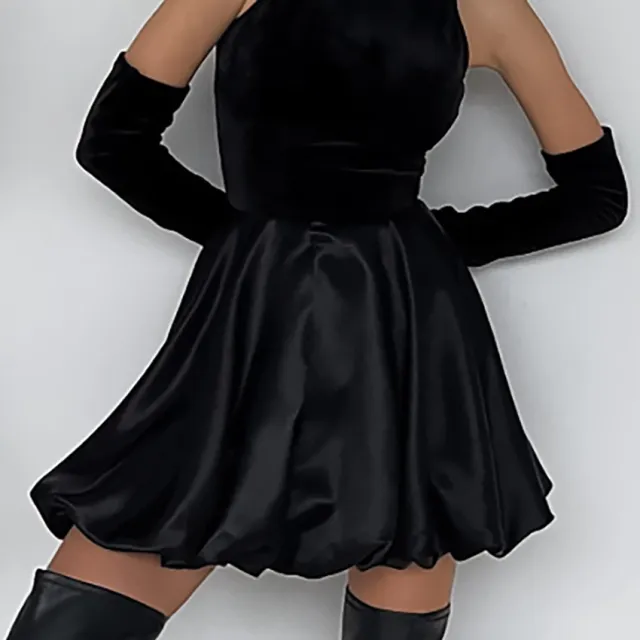 Women's Elegant A Line High Waist Slimming Skirt Black - Shop at LoveMi