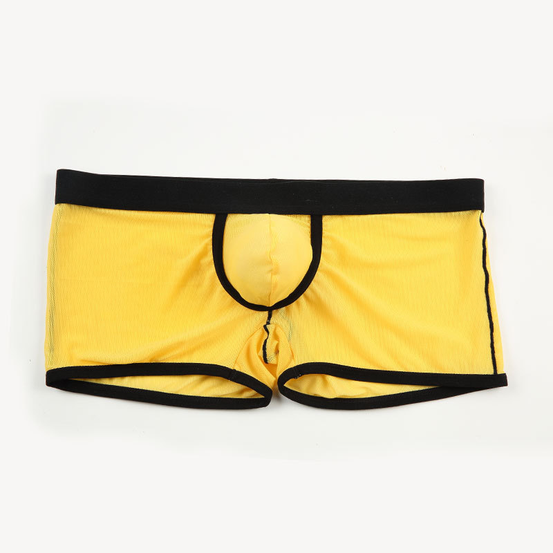 Breathable Mesh Men's Translucent Nude Feel Boxers - Image 9
