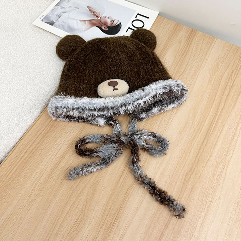 Title 7, Cute Fashion Bear Plush Bonnet Children