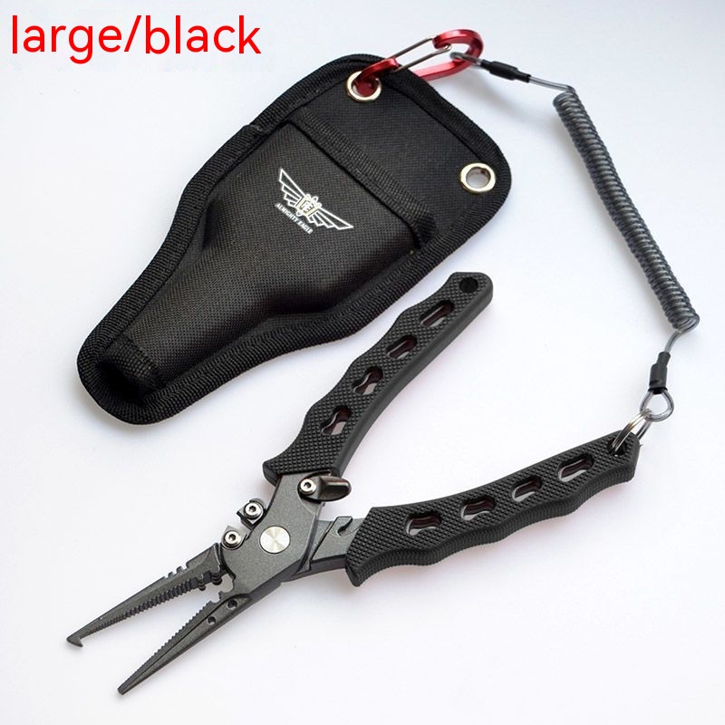 Exclusive for fishing pliers lure pliers (black-medium)