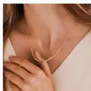 Beaded Clavicle Necklace Chic And Sweet With A Cool Edge view 2