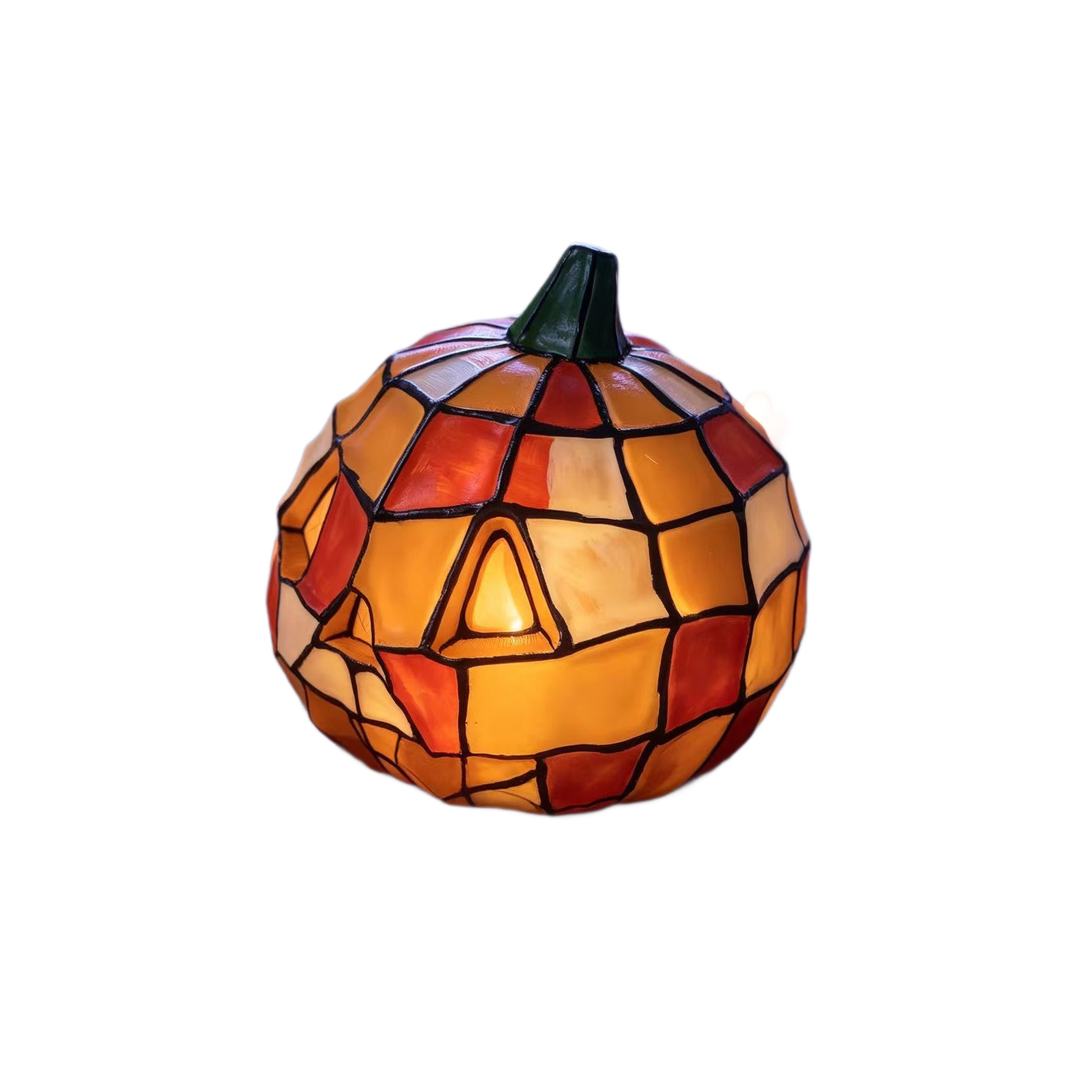 Resin Pumpkin Lantern Ornament