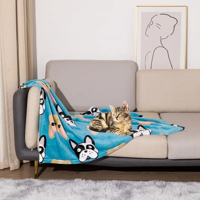 Pet Blanket Kennel Mat Dog Warm Double-sided