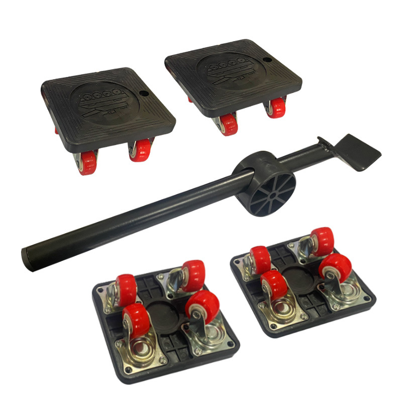 Universal Wheel Furniture Moving System Plastic Handbarrow Five-piece Set - Image 3
