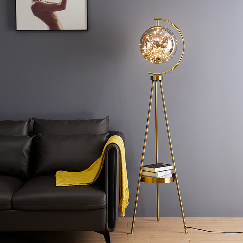 Creative Personalized Glass Globe Floor Lamp For The Living Room And Bedroom Bedside 8