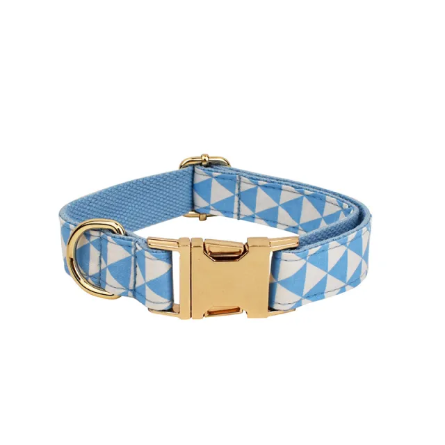 Blue Triangular Ring Rope Bow Vest Pet Dog Dog Collar - Shop at LoveMi
