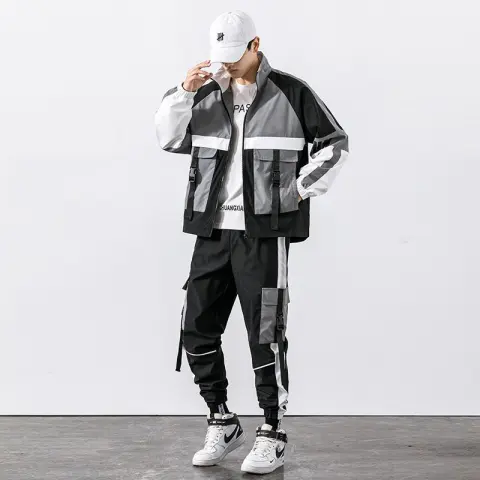 Spring and Autumn Sports Suit Street Trendy Boys Casual