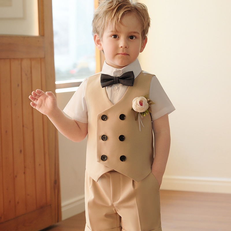 Boys Spring And Summer Short Sleeve Vest Suit - Image 17