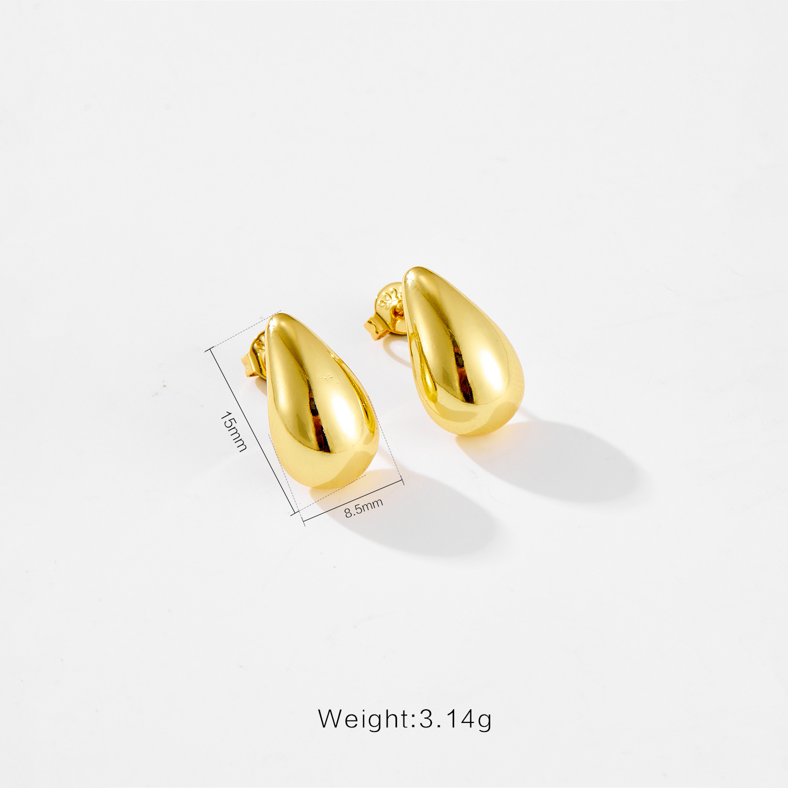 Fashion Personalized Minority Glazed Surface Ear Stud