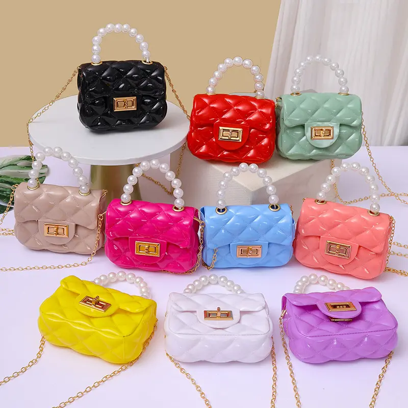 Handheld Candy Bag Solid Color Single Shoulder