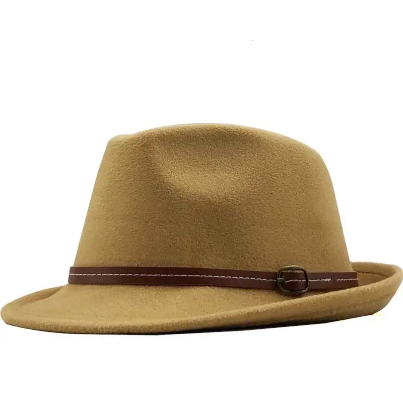 Woolen Hat British Retro Jazz Hat Fashion Casual Belt Small Top Hat
