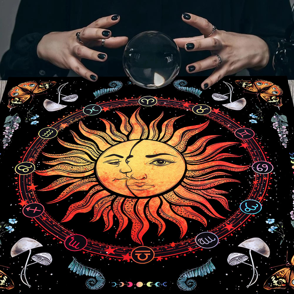 Title 5, Tarot Tarot Tablecloth Cloth Cushion Moon Sun L...