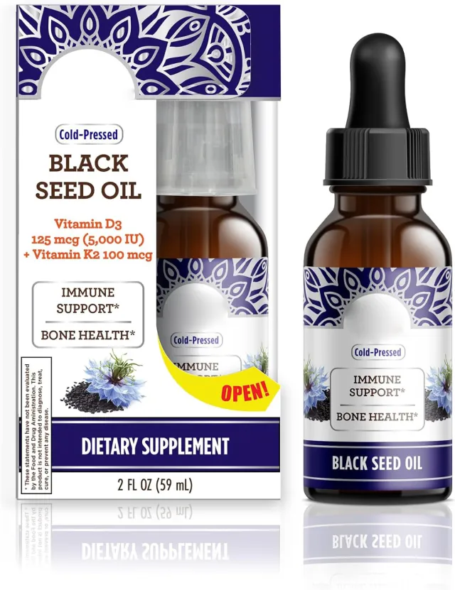 Black Seed Oil Drops Contain Vitamins 60Ml - Shop at LoveMi