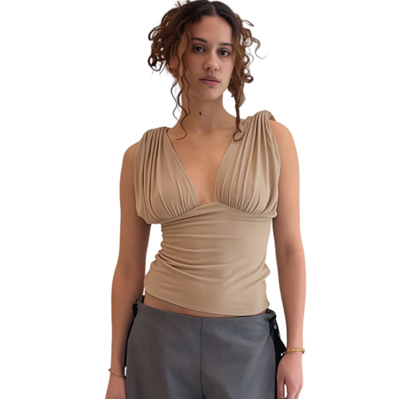Blusa Feminina Assimétrica com Decote V