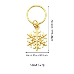 Hair Ring XINGX Lightning Shell Small Pendant Hairware - Snowflake - View 1