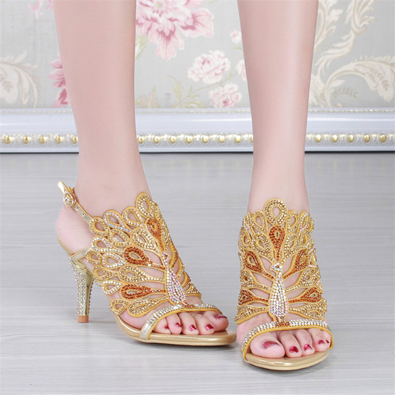 Rhinestone Stiletto Sandals, picture 3 of 5