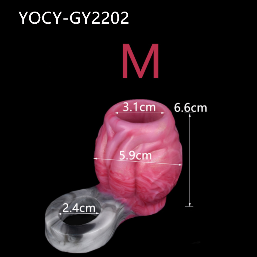 Anti-off Silicone Dildos Ring Soft Men's Dog Knot Set Sex Toys Sex Toys 7