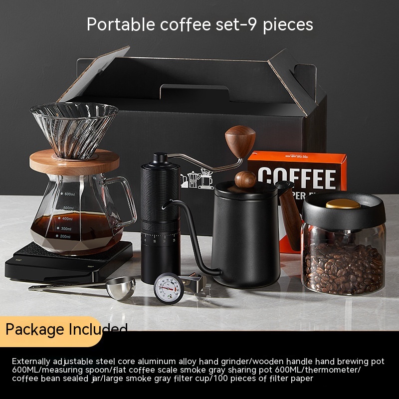 Portable Coffee 9 Pieces Suit