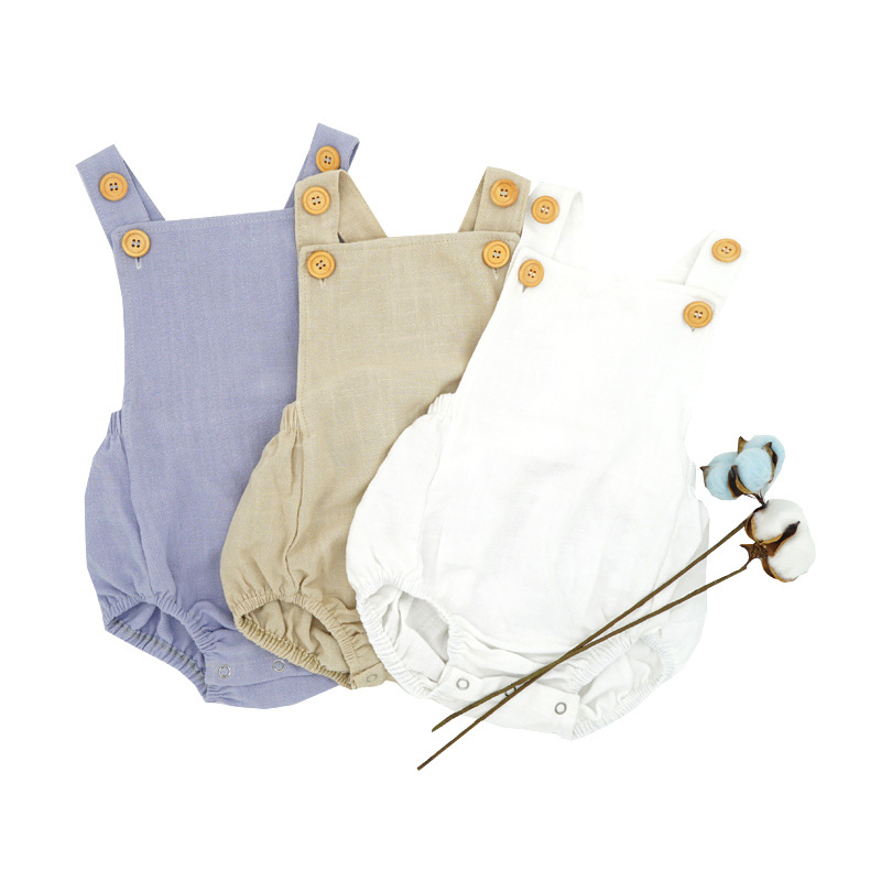 Title 4, Solid Color Linen Boy Gentleman Suspender Bodys...