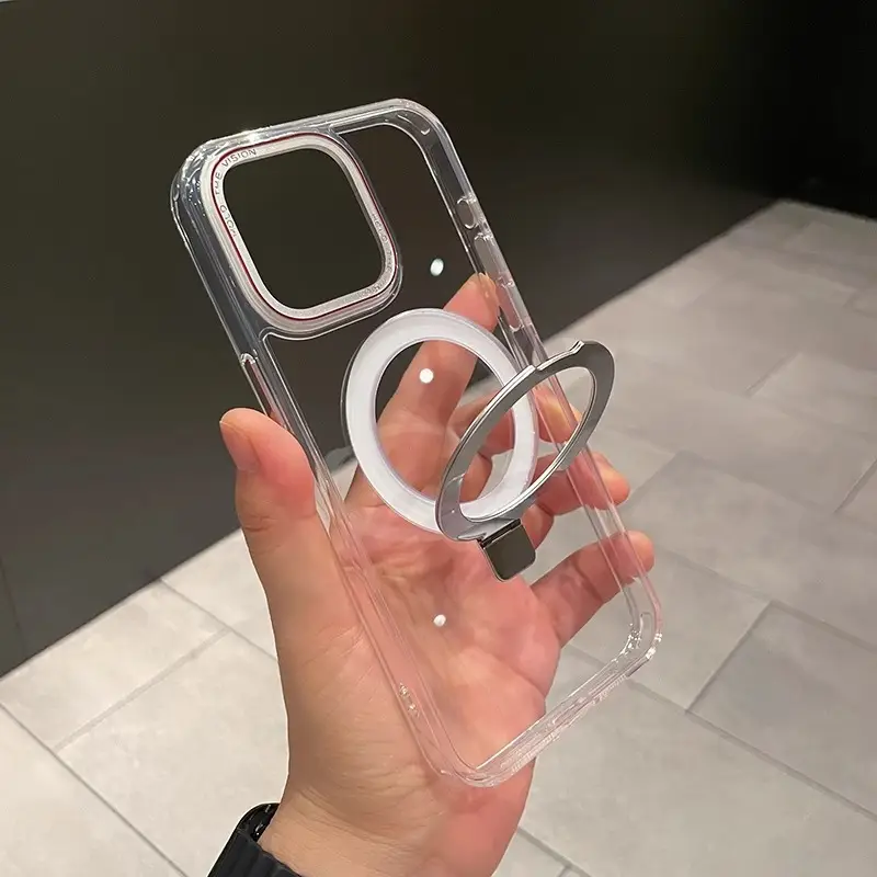 Transparent Magnetic Mobile Phone Protective Case