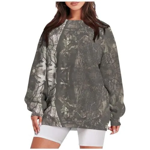 Round Neck 3D Digital Printing Casual Cool Long sleeved Round neck Pullover Ylwd 46 Xl - Shop at LoveMi
