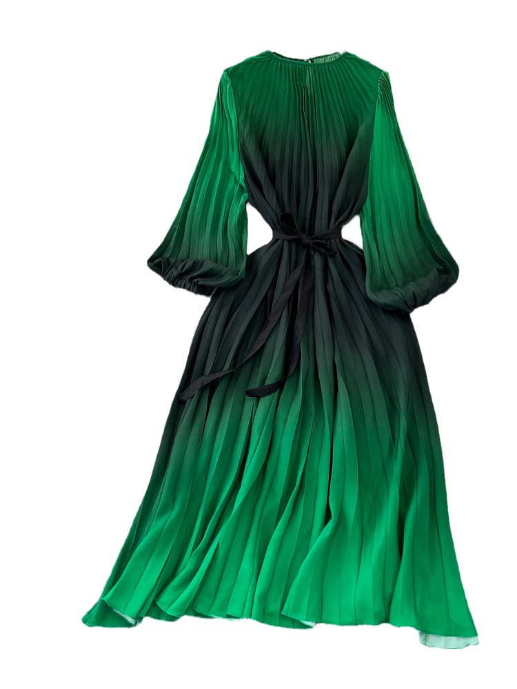 A-Line Pleated Midi Dress, picture 4 of 9