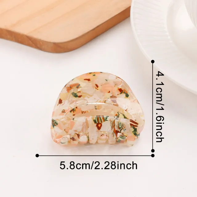 Retro Gradient Simple Hair Clip Shark Clip Floral - Shop at LoveMi