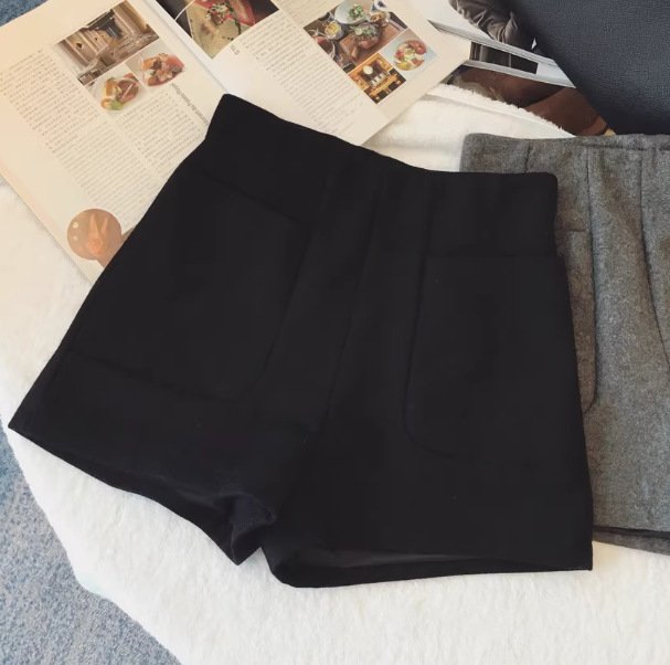 New Wide-leg High-waisted Cropped Shorts