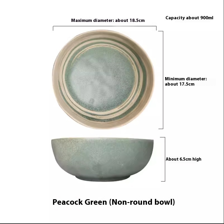 Bowl Peacock Green