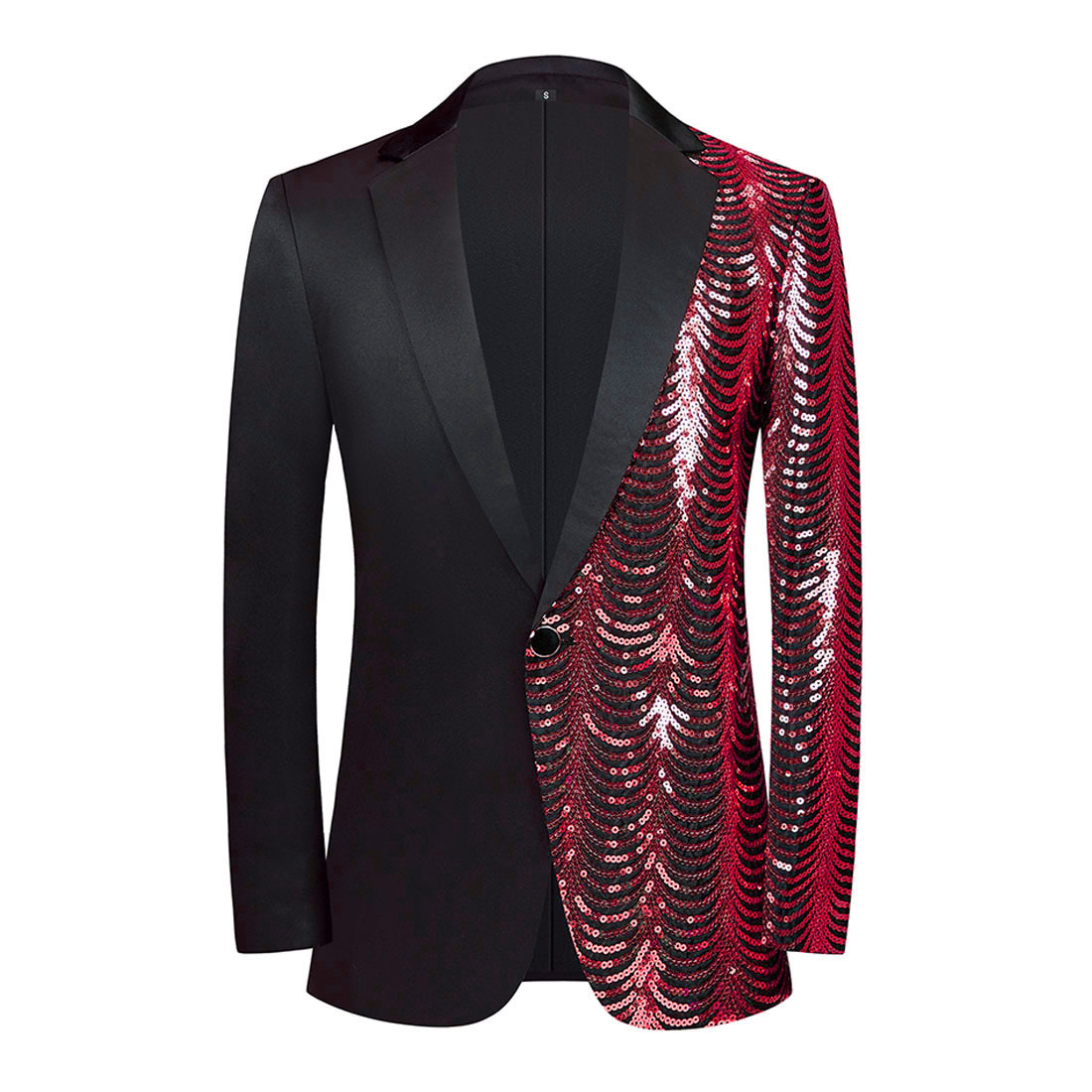 Men's Wavy Sequin Shiny Casual Suit Jacket - Image 6