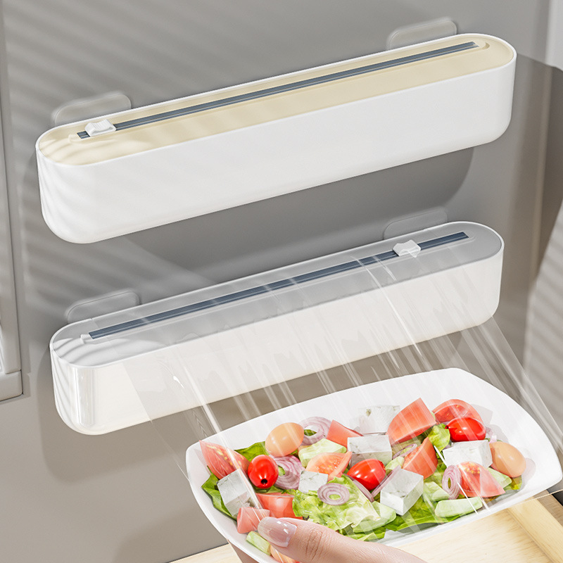 Wall-mounted Suction-cup Cling Film Cutter