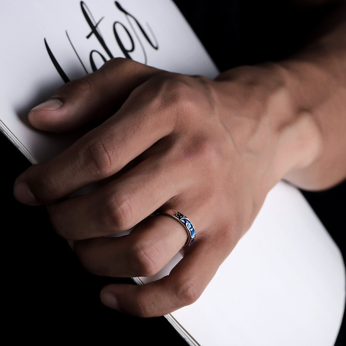 Mens Star Ring With An Open Design For A High-End Distinctive Look - Image 4