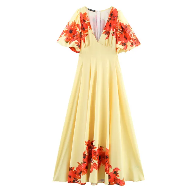 Positioning Printed Waist controlled Long Skirt - Shop at LoveMi