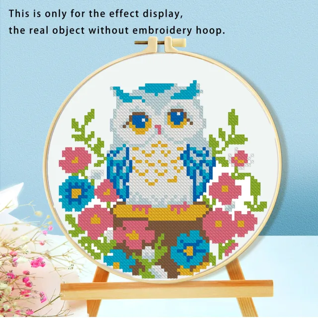Mushroom Embroidery Handmade Material Package DIY Kit Cute Owl - Shop at LoveMi