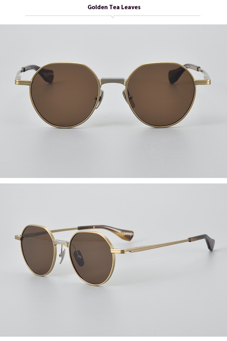 Ultra Light Pure Titanium Vintage Round Frame Spectacle