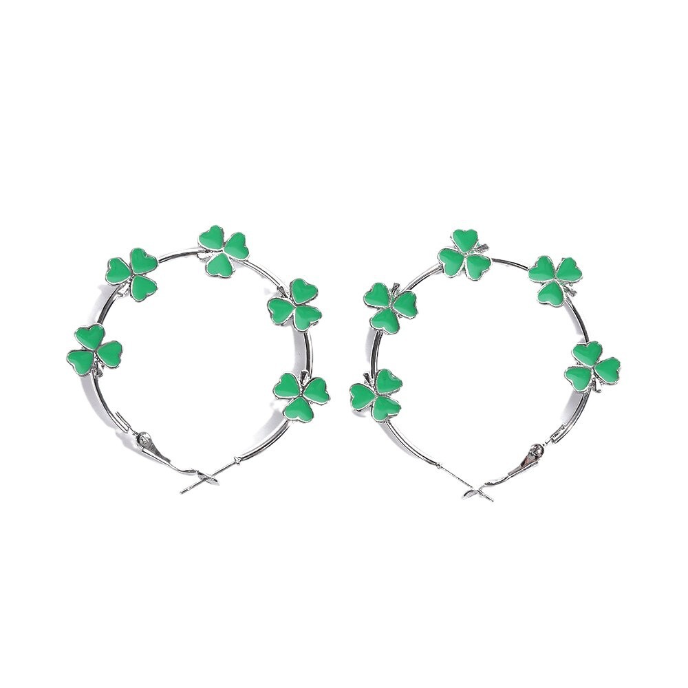 Stylish And Elegant Three-leaf Clover Earrings