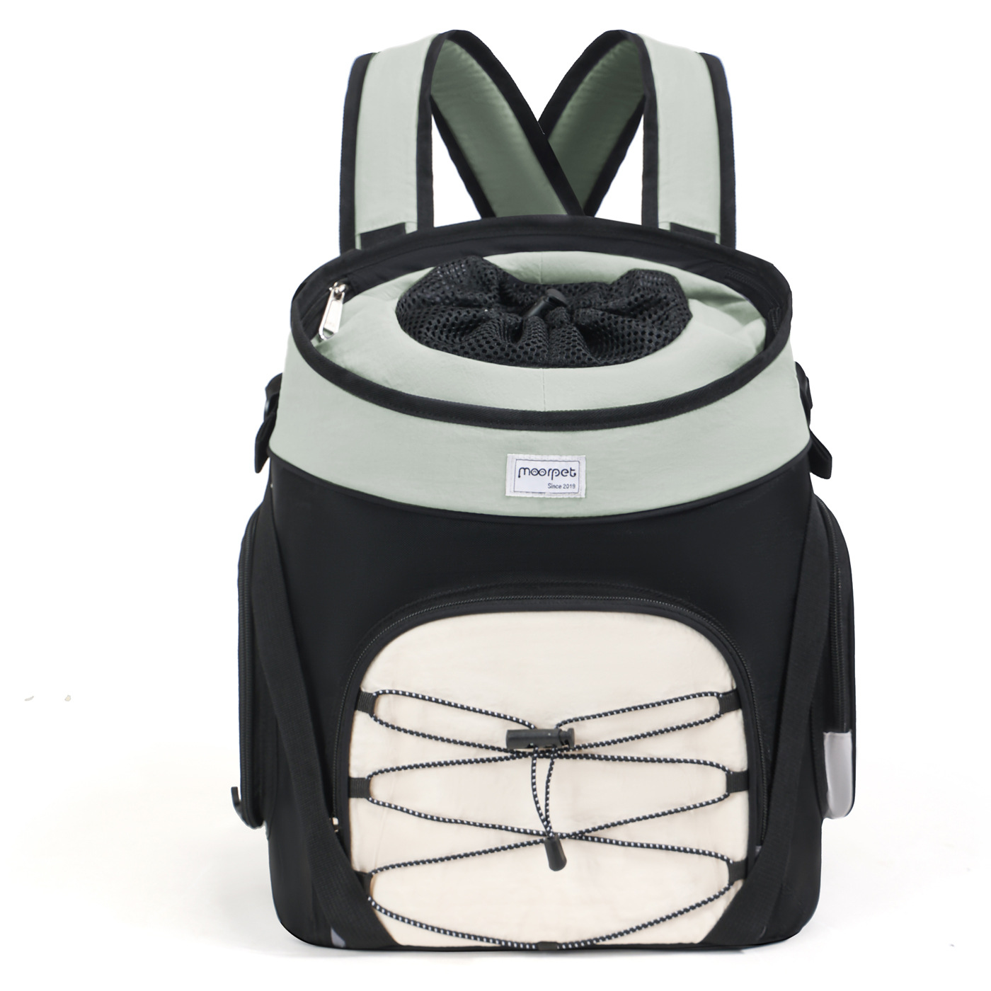 Pet Carrier Backpack With A Head-out Design For Cats And Dogs Worn Across The Chest - Pet Carrier Backpack With A Head-out Design For Cats And Dogs Worn Across The Chest Light Green