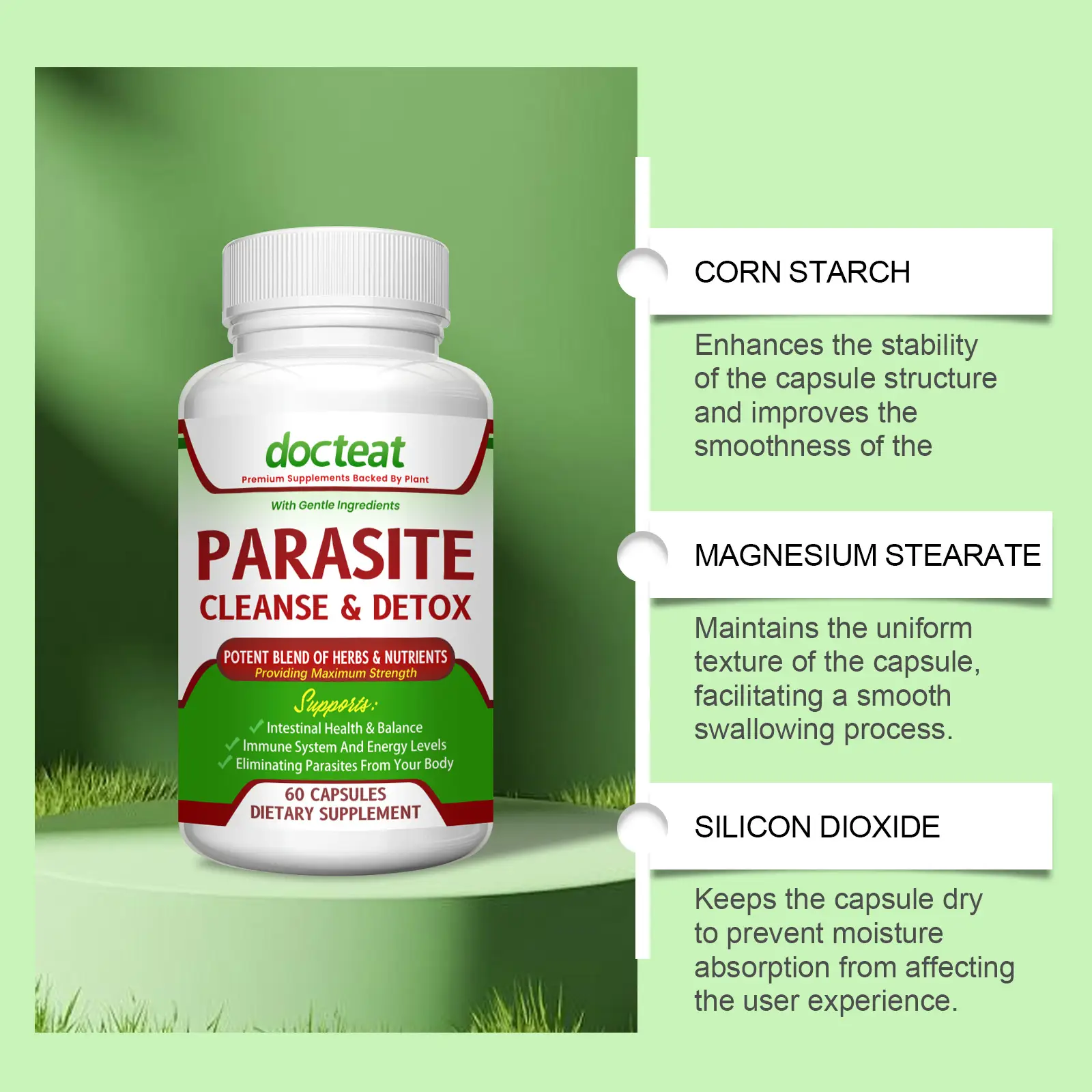 Intestinal Cleansing Capsules Are Easily Replenished Daily