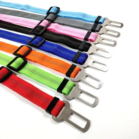 Pet Car Reflective Elastic Seat Belt Dog Car Buffer