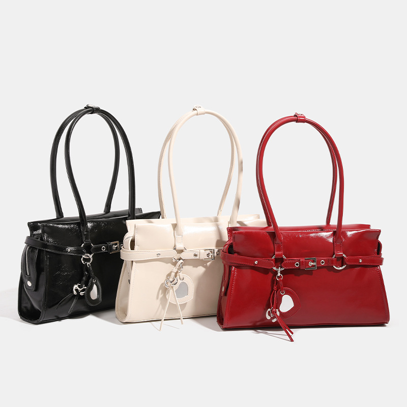 Ballet Princess Red Sweet-and-Cool High-Capacity Tote Shoulder Bag