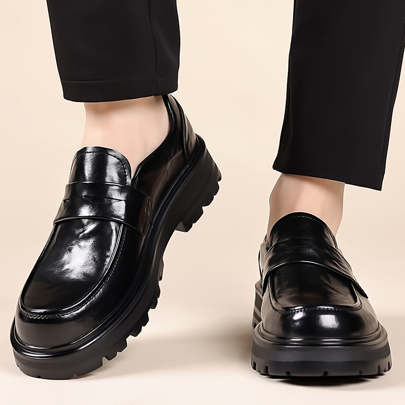 Men's Casual Slip-On Spring Leather Shoes