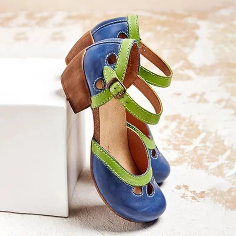 High-Heeled Buckle Sandals, picture 4 of 5