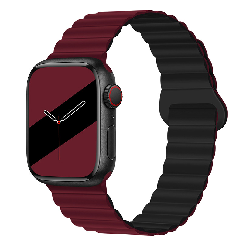 Wine Red With Black