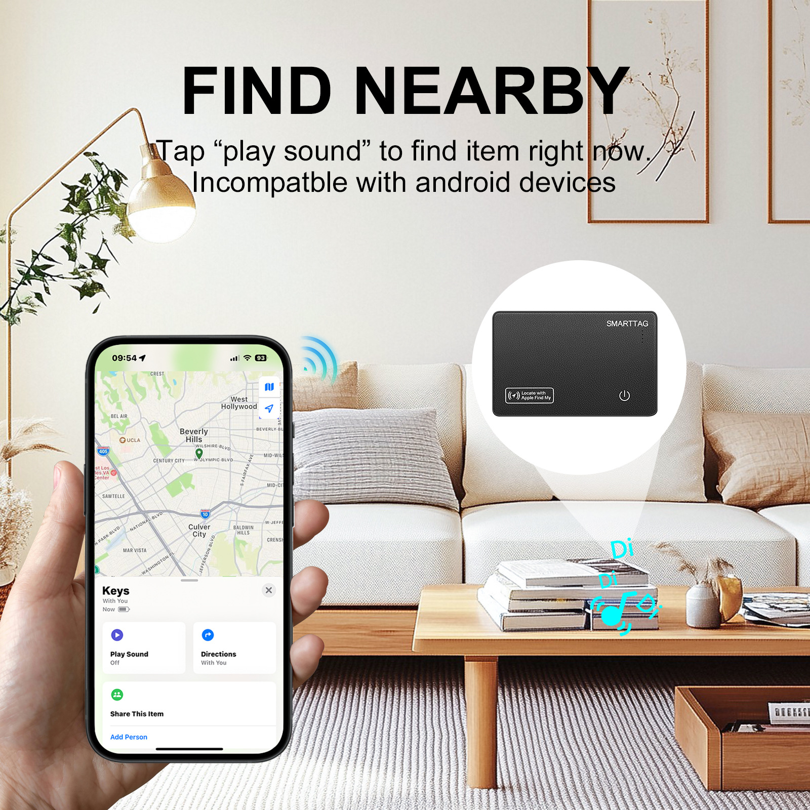 Anti-loss Card Airtag Tracker, Supports IOS Wallet Tracking