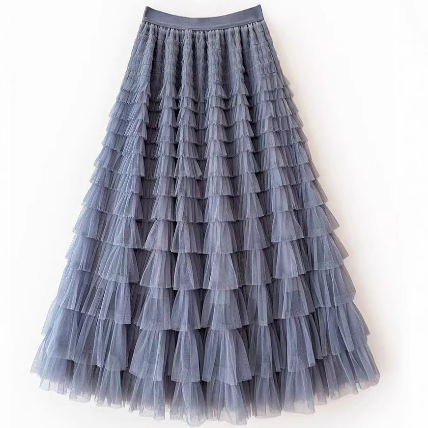 New Mesh Cake Skirt For Women Spring Style