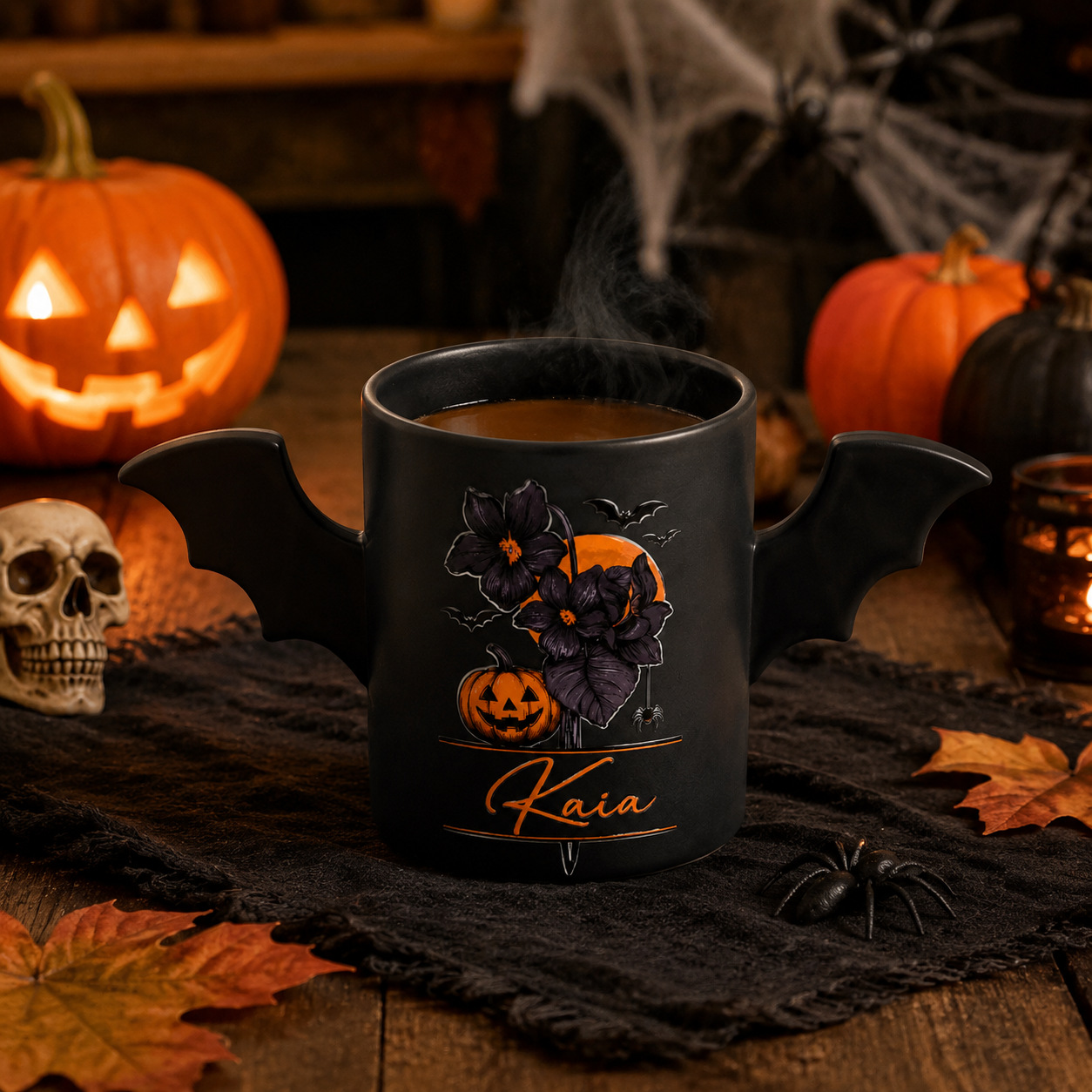 Unique Halloween Coffee Mug (Black-11oz)