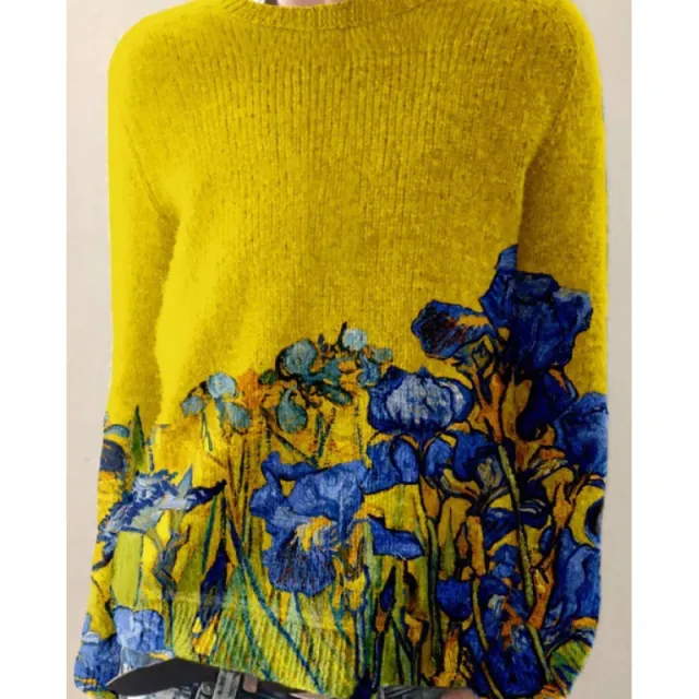Printed Women's Sweater Pattern Pullover Sweater Twm9876 S - Shop at LoveMi