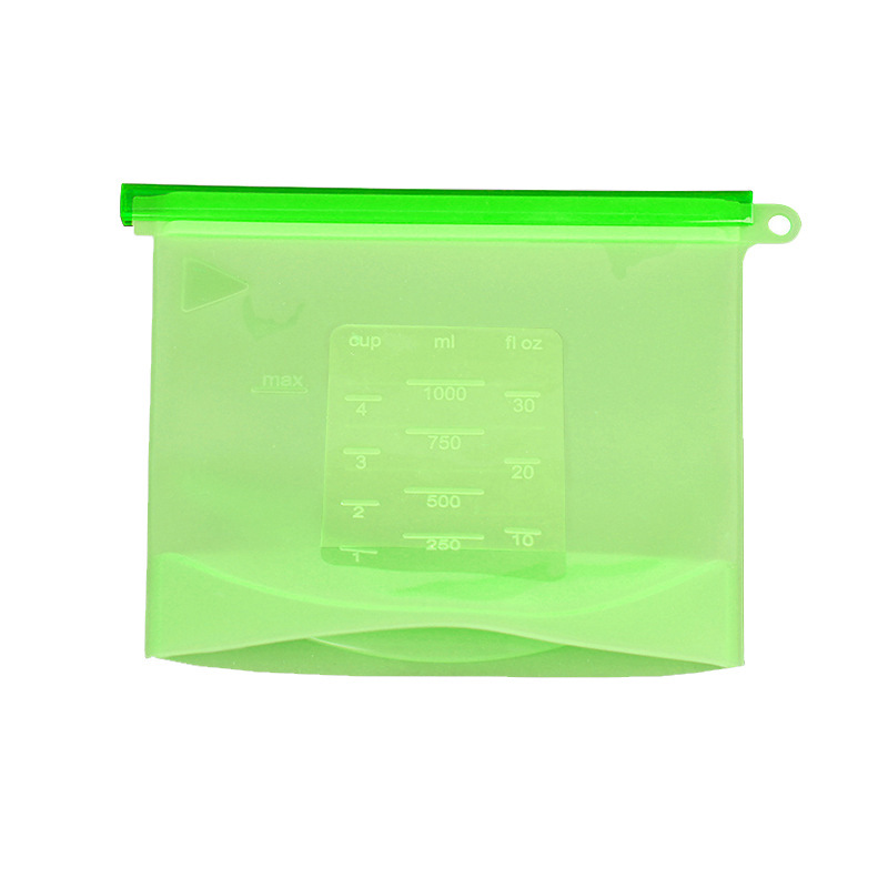 Silicone Fresh-Keeping Bags Food-Grade Sealed Bags Household Container Kitchen Food Storage Bags — foto 4