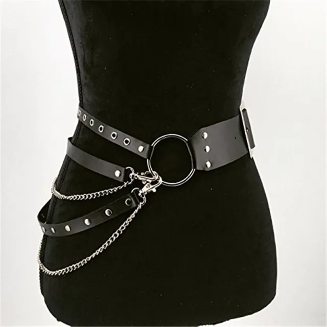 Leather Personality Body Binding Strap Black - Shop at LoveMi